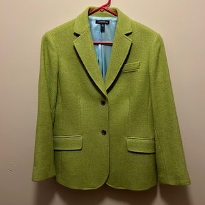Lands’ End Green Tweed Blazer size 12P